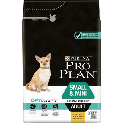 PURINA PRO PLAN Small & Mini Adult Sensitive Digestion OPTIDIGEST s kuřetem 3kg