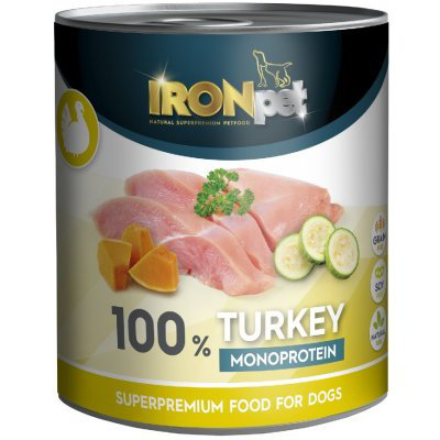 IRONpet TURKEY 100% Monoprotein Krůta 800 g