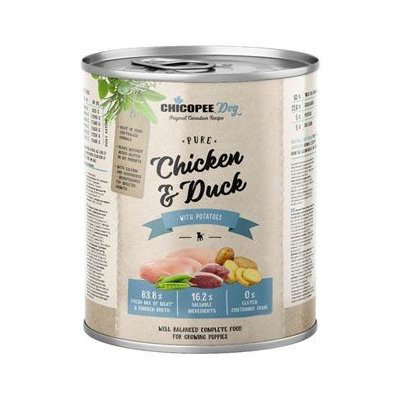 Chicopee Dog konz. Junior Pure Chicken&Duck 800g