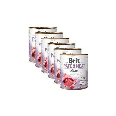 Brit Paté & Meat Lamb 6 x 800 g