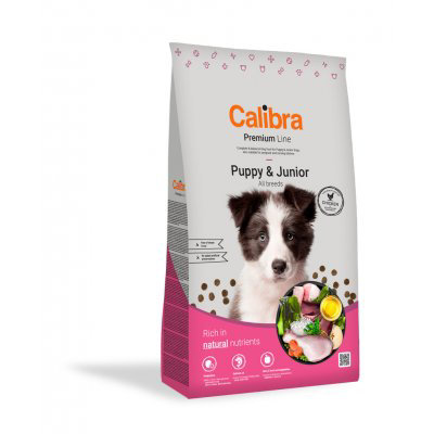 Calibra Dog Premium Line Puppy&Junior 12 + 3kg