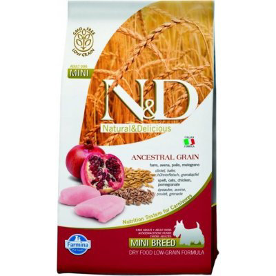 N&D Low Grain Adult Mini Light Chicken & Pomegranate 2,5 kg