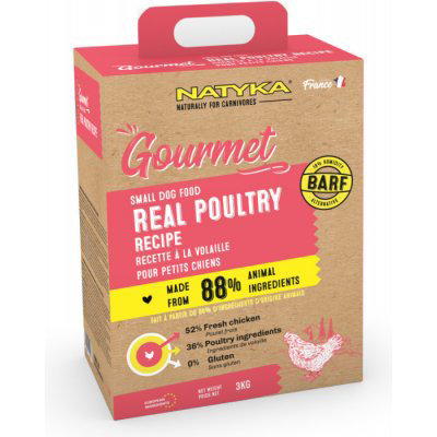 Natyka Gourmet Dog Adult super mini poultry 3 kg