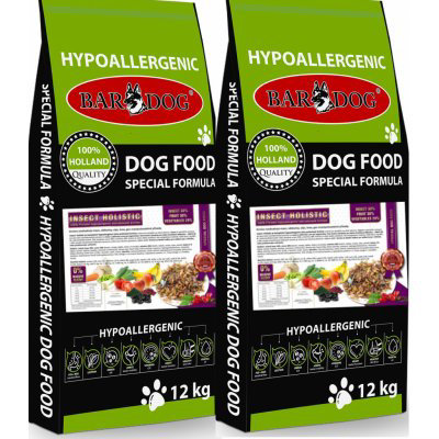 Bardog Hypoalergenní grain free granule Insect Holistic 2 x 12 kg