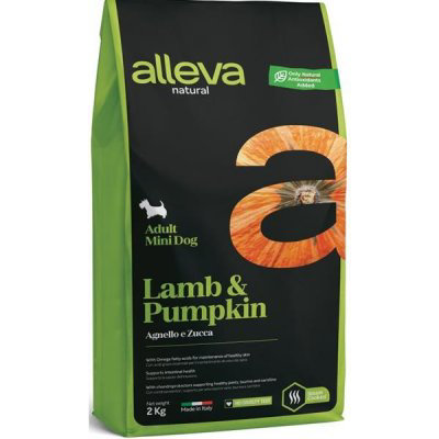 ALLEVA NATURAL Dog Dry Adult Lamb&Pumpkin Mini 2kg