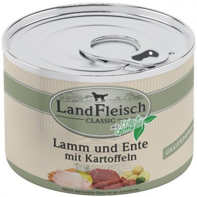 Landfleisch Dog Classic Lamm, Ente, Kart. 195g