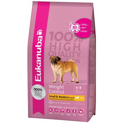 Eukanuba Adult Light Small & Medium Breed 3 kg