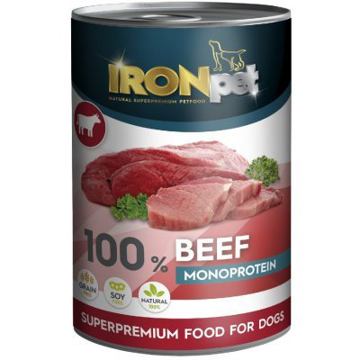 IRONpet BEEF 100% Monoprotein Hovězí 400 g