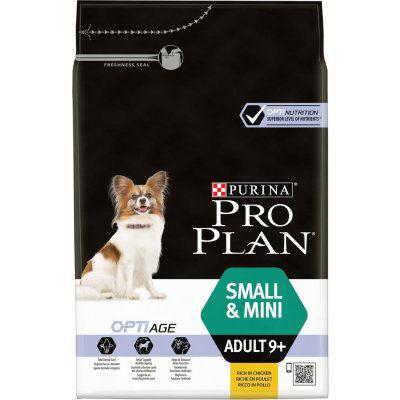 PURINA PRO PLAN Small & Mini Adult 9+ OPTIAGE s kuřetem 3 kg