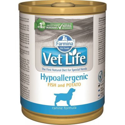 Vet Life Natural Dog Hypoaller Fish&Potato 300g