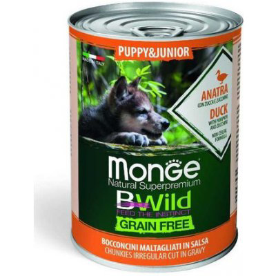 Monge BWild Dog GrainFree Puppy Kachna 400 g