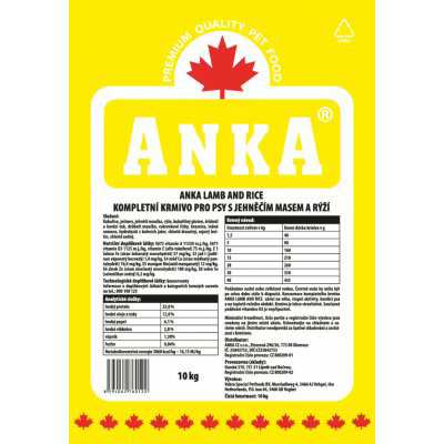 Anka Lamb & Rice 18 kg