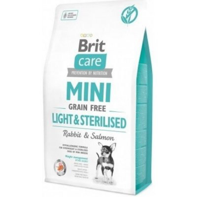 Brit Care Mini Light/Sterilised - králík s lososem 7kg