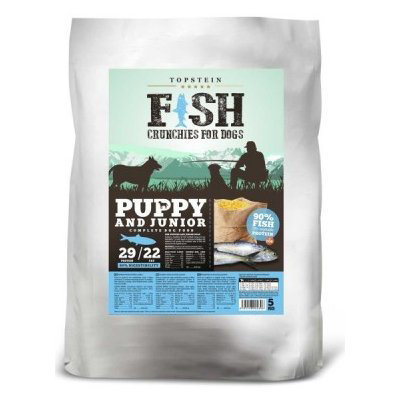 Topstein Fish Crunchies for dogs Puppy and Junior 5 kg