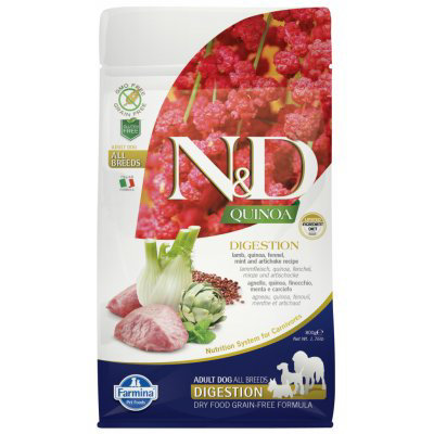 N&D GF Quinoa DOG Digestion Lamb & Fennel 800 g