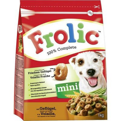 Frolic Mini s drůbežím, zeleninou a granulemi 1kg