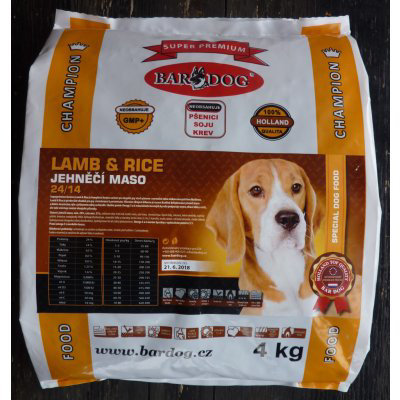 Bardog Super Prémium Lamb Rice 24/14 4 kg