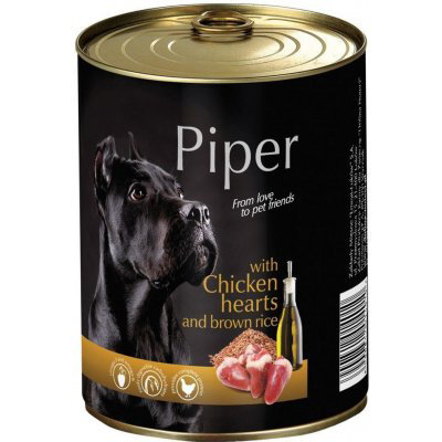 Piper Adult Kuřecí srdce & hnědá rýže 400 g