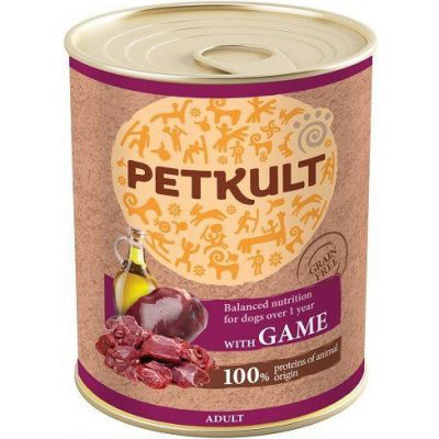 Petkult dog ADULT Zvěřina 5 x 800g