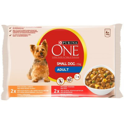 Purina ONE Mini Adult kapsičky pro psy 4 x 100 g