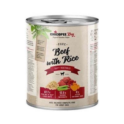 Chicopee Dog konz. Pure Beef with Rice 800g