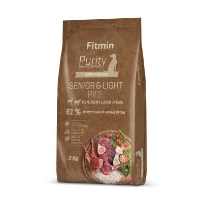 Fitmin dog Purity Rice Senior & Light Venison & Lamb 2 kg