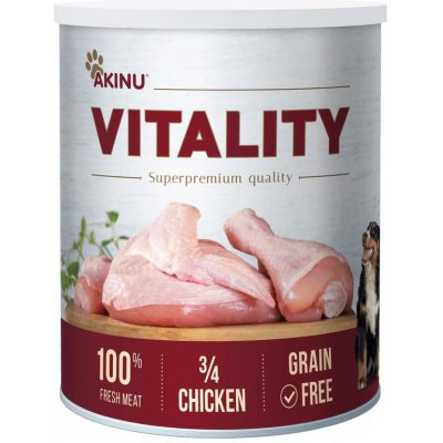 Akinu VITALITY 3/4 kuřete pro psy 800 g