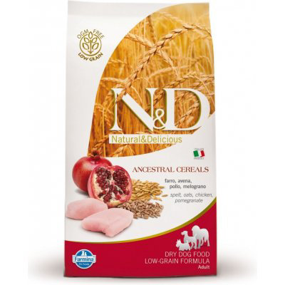 N&D Low Grain Adult Mini Chicken Pomegranate 2,5 kg