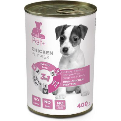 thePet+ dog tin chicken puppy 6 x 400 g