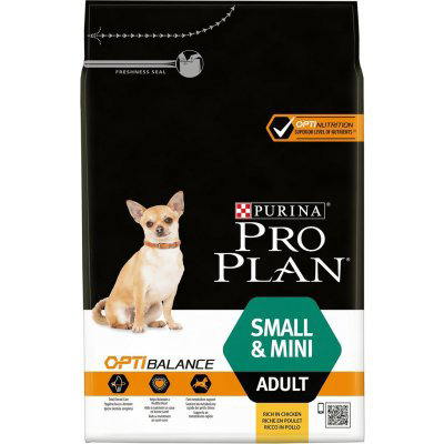 PURINA PRO PLAN Small & Mini Adult OPTIBALANCE s kuřetem 3 kg