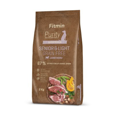 Fitmin dog Purity GF Senior & Light Lamb 2 kg