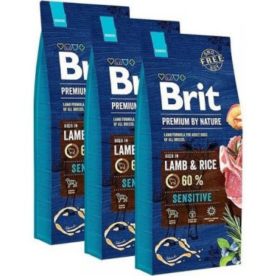 Brit Premium by Nature Sensitive Lamb 3 x 15 kg