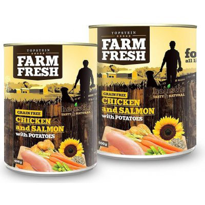 Topstein Farm Fresch CHICKEN & SALMON & Potato 800 g