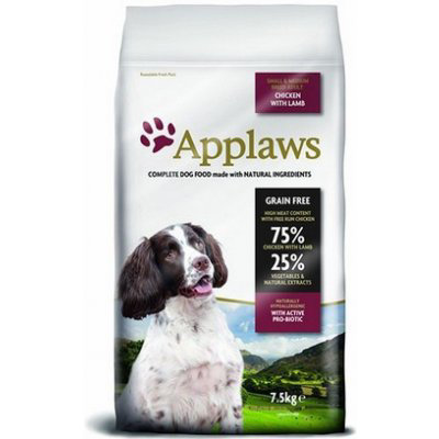 Applaws Dog Adult Small & Medium Chicken & Lamb 2 x 7,5 kg