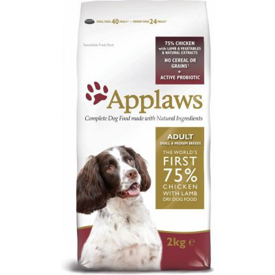 Applaws Dog Adult Small & Medium Breed Chicken & Lamb 2 x 7,5 kg