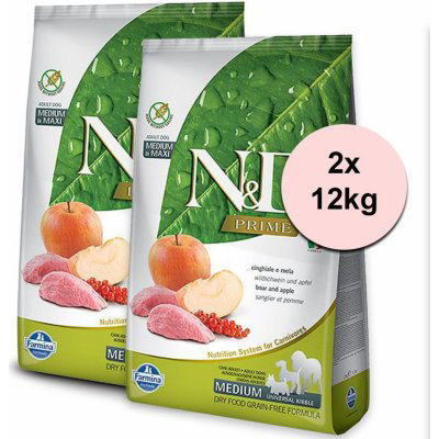 N&D Grain Free Adult Boar & Apple 2 x 12 kg