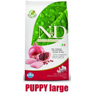 N&D Prime Dog Puppy M/L Chicken & Pomegranate 12 kg