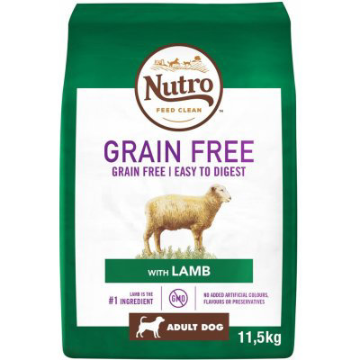 Nutro Grain Free Adult M Lamb 11,5 kg