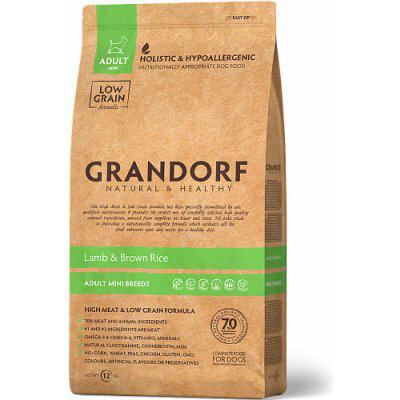 Grandorf Lamb & Brown Rice - Adult MINI Breed - 3 kg