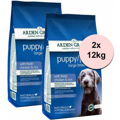 Arden Grange Dog Puppy/Junior Large Chicken & Rice 2 x 12 kg