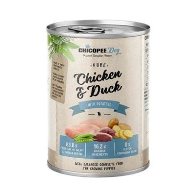 Chicopee Dog konz. Junior Pure Chicken&Duck 400g