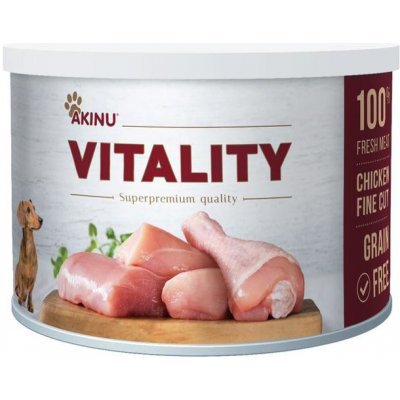 Akinu VITALITY kuře jemně krájené pro psy 200 g