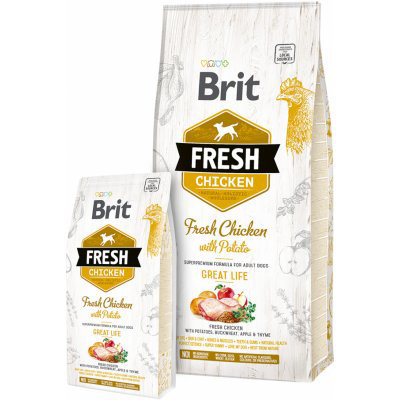 Brit Fresh Chicken with Potato Adult Great Life 2,5 kg