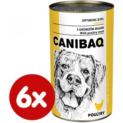 Dibaq Canibaq Classic drůbeží 6 x 1250 g