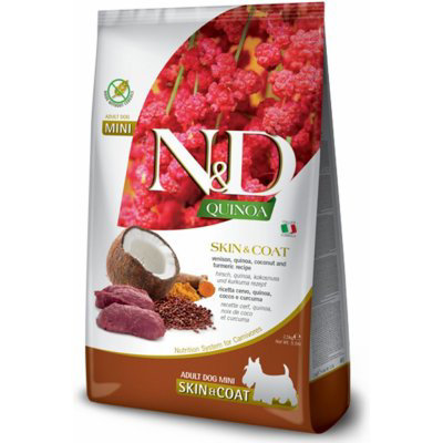 N&D GF Quinoa DOG Skin & Coat Venison & Coconut 2,5 kg