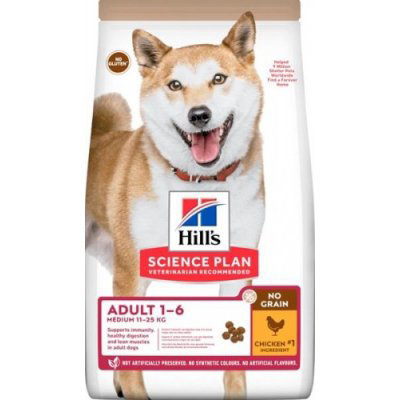 Hill's Science Plan Canine Adult Medium No Grain Chicken 14 kg