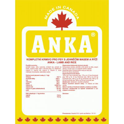 Anka Lamb & Rice 10 kg