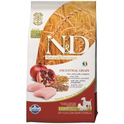 N&D Low Grain Light S/M Chicken & Pomegranate 2,5 kg