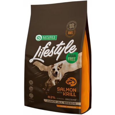 Nature's Protection Dog Dry LifeStyle Grain Free Junior Salmon 1.5 kg