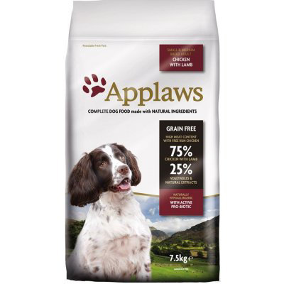 Applaws Dog Adult Small & Medium Breed Chicken & Lamb 2 x 15 kg